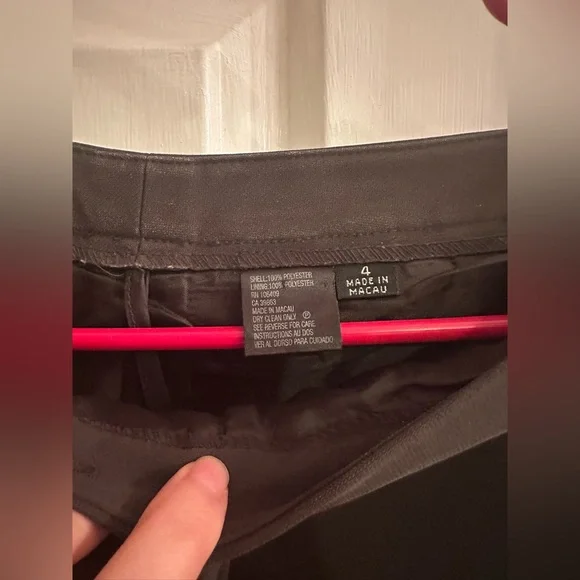 Sézane-Style High-Waisted Tailored Slim Trousers – Black, Size 4 - Picture 8 of 9